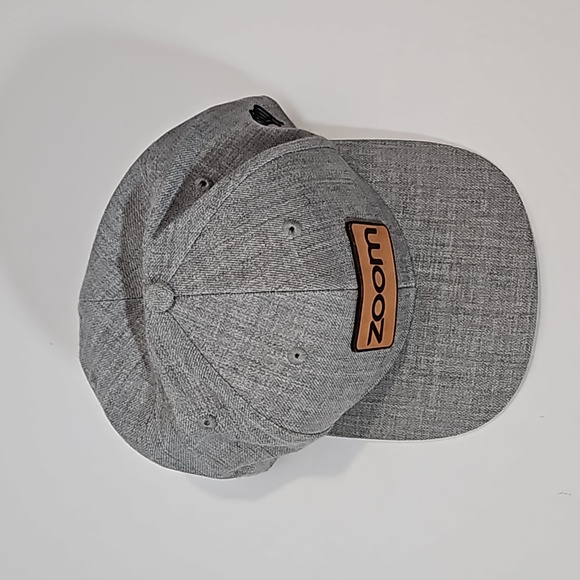 Branded Bills Heather Grey Zoom Snapback Hat Brown NWOT - Picture 5 of 8